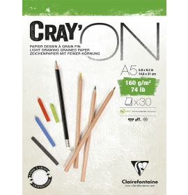 Clairefontaine - CrayON - White Paper - 30 Sheets - 6 x 8"