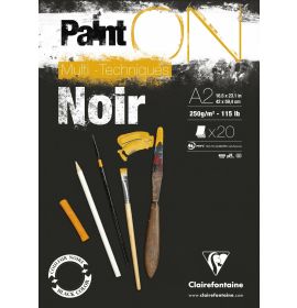 Clairefontaine - PaintON - 20 Sheets - 17 x 23" - Black