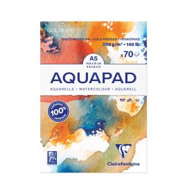 Clairefontaine - Aquapad - Watercolor Paper - Medium Fine Grain - 100% Cellulose - 50 Sheets - A4