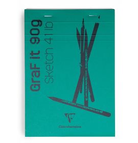 Clairefontaine - Sketch Pads - GraF it - Blank - 80 Sheets - 6 x 8" - Assorted