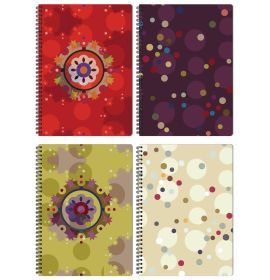 #99815 Clairefontaine Collections Bulles" Wirebound Notebooks 8 ¼ x 11 3/4 Lined w/margin Assorted Polypro Covers 74 sheets"