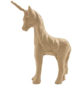 Decopatch Papier-Mache Small Animal Figurines - 4 1/2 to 5" - Magical Unicorn