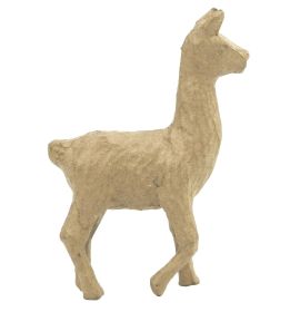 Decopatch Papier-Mache Small Animal Figurines - 4 1/2 to 5" - Lama