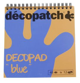 #BLOC04 Decopatch Decopad Blue 6 x 6 1/4, 48 sheets, 12 designs per pad