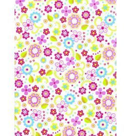 Decopatch Papers - Pack of 3 sheets - 11 3/4 x 15 3/4 - Playful Flowers