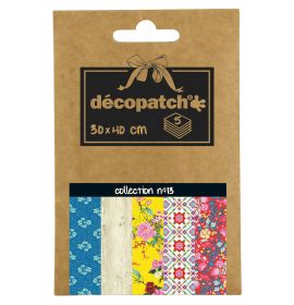 DP013 - Decopatch - Decopauge Paper - Assorted - Five Sheets