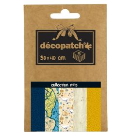 DP015 - Decopatch - Decopauge Paper - Assorted - Five Sheets