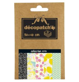DP017 - Decopatch - Decopauge Paper - Assorted - Five Sheets