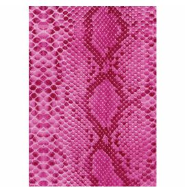 #C/210 Decopatch Pink Snake 3 sheets of 1 design Decoupage paper 11 3/4 x 15 3/4 3