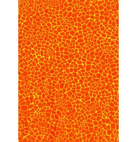 #C/532 Decopatch Orange Cobble 3 sheets of 1 design Decoupage paper 11 3/4 x 15 3/4 3