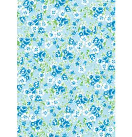 Decopatch Papers - Pack of 3 sheets - 11 3/4 x 15 3/4 - Bue French Floral