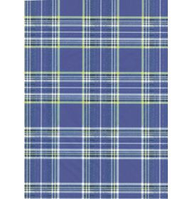 #C/602 Decopatch Blue Tartan 3 sheets of 1 design Decoupage paper 11 3/4 x 15 3/4