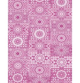 #C/631 Decopatch Pink 3 sheets of 1 design Decoupage paper 11 3/4 x 15 3/4