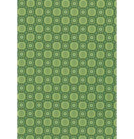 #C/643 Decopatch Green Circles 3 Sheets of 1 Design Decoupage Paper 11 3/4 x 15 3/4