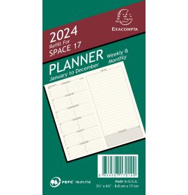 Quo Vadis 2024 Refill For Space 17 Planner