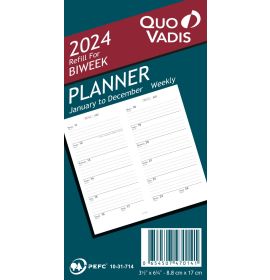 Quo Vadis 2024 Refill For Biweek Planner