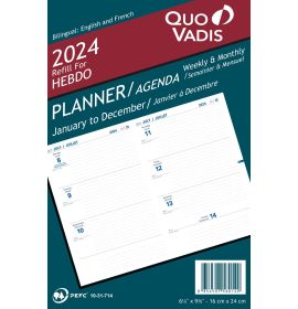 Quo Vadis 2024 Refill For Hebdo Planner