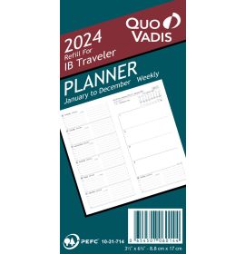 Quo Vadis 2024 Refill For IB Traveler Planner