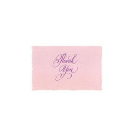 #2545/05 G. Lalo Deckle-Edge Thank You Packs 4 ¼ x 6 Rose 5 x 5