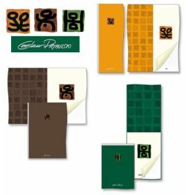 #80106 Clairefontaine Prybylski" Pads Orange 11 x 4 3/8 Graph 24 sheets"